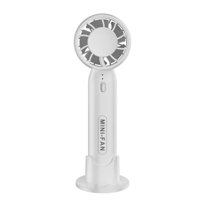 Mini Portable Fan Rechargeable 3 Speed for Outdoor Travel Handheld Small Pocket Fan Mini Portable Desktop Fan with Phone Stand