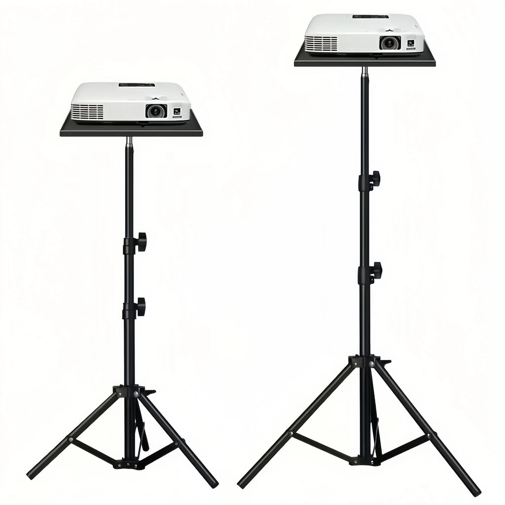 Mini Projector Stand, 25*18cm Small Tray Support, 3 Height Adjustable, Portable Desktop Bracket for Small Projectors