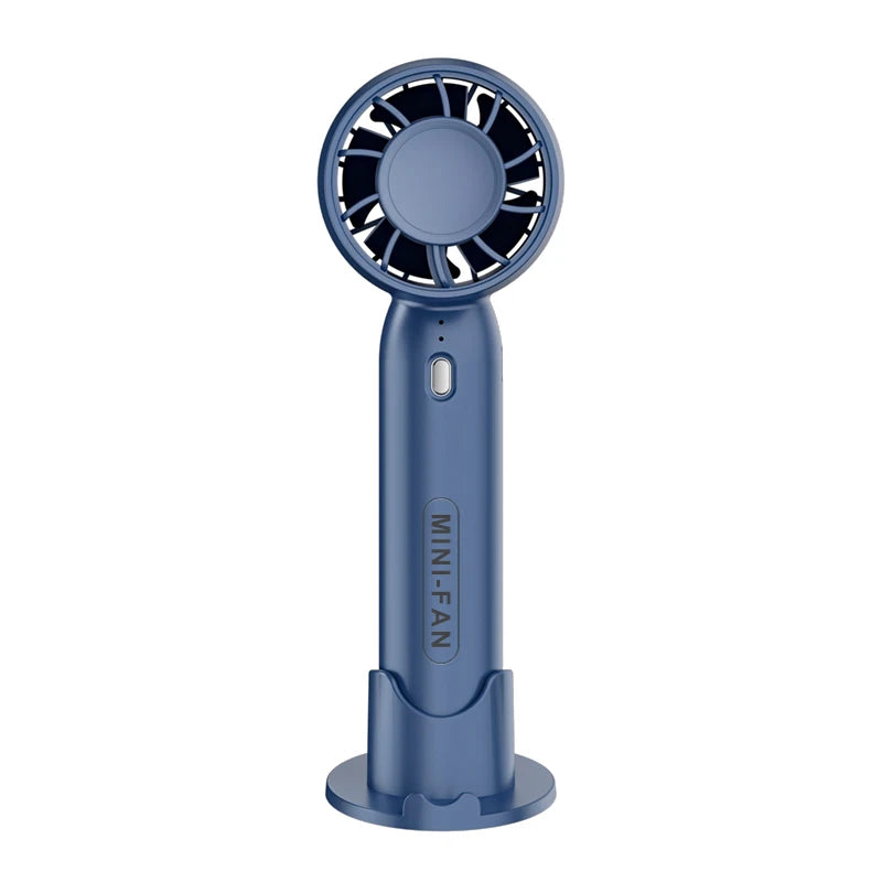 Mini Portable Fan Rechargeable 3 Speed for Outdoor Travel Handheld Small Pocket Fan Mini Portable Desktop Fan with Phone Stand