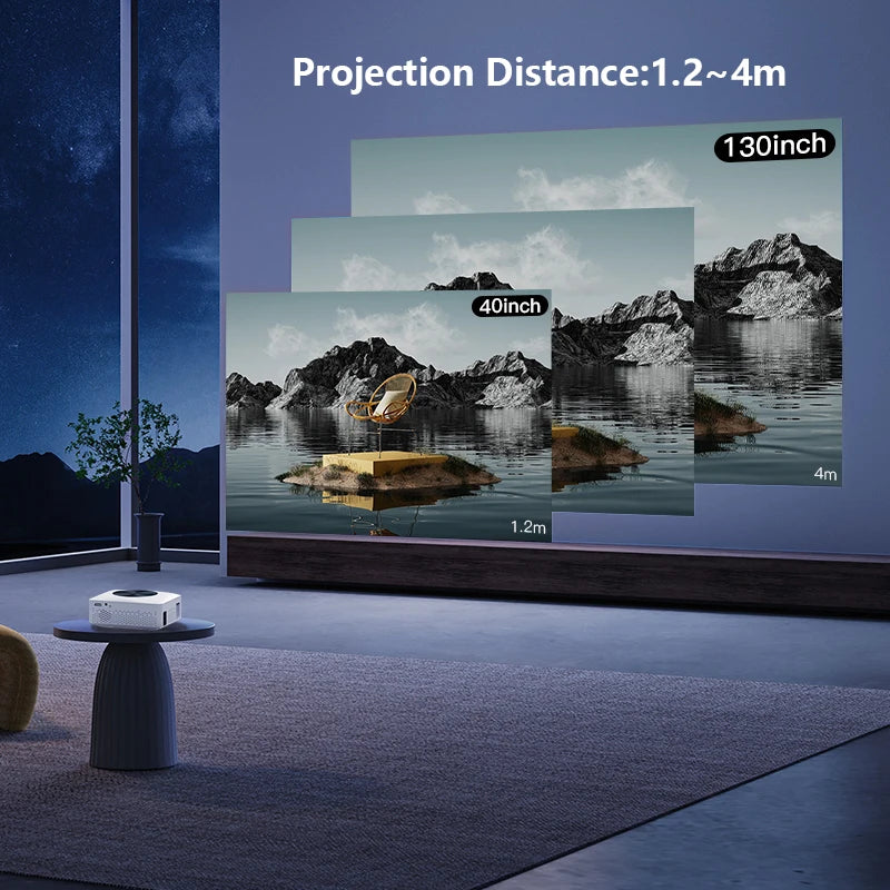 Hot-selling Smart Projector T1 HD LCD Projector High Lumens Wifi Mini Portable Projector for Home Theater