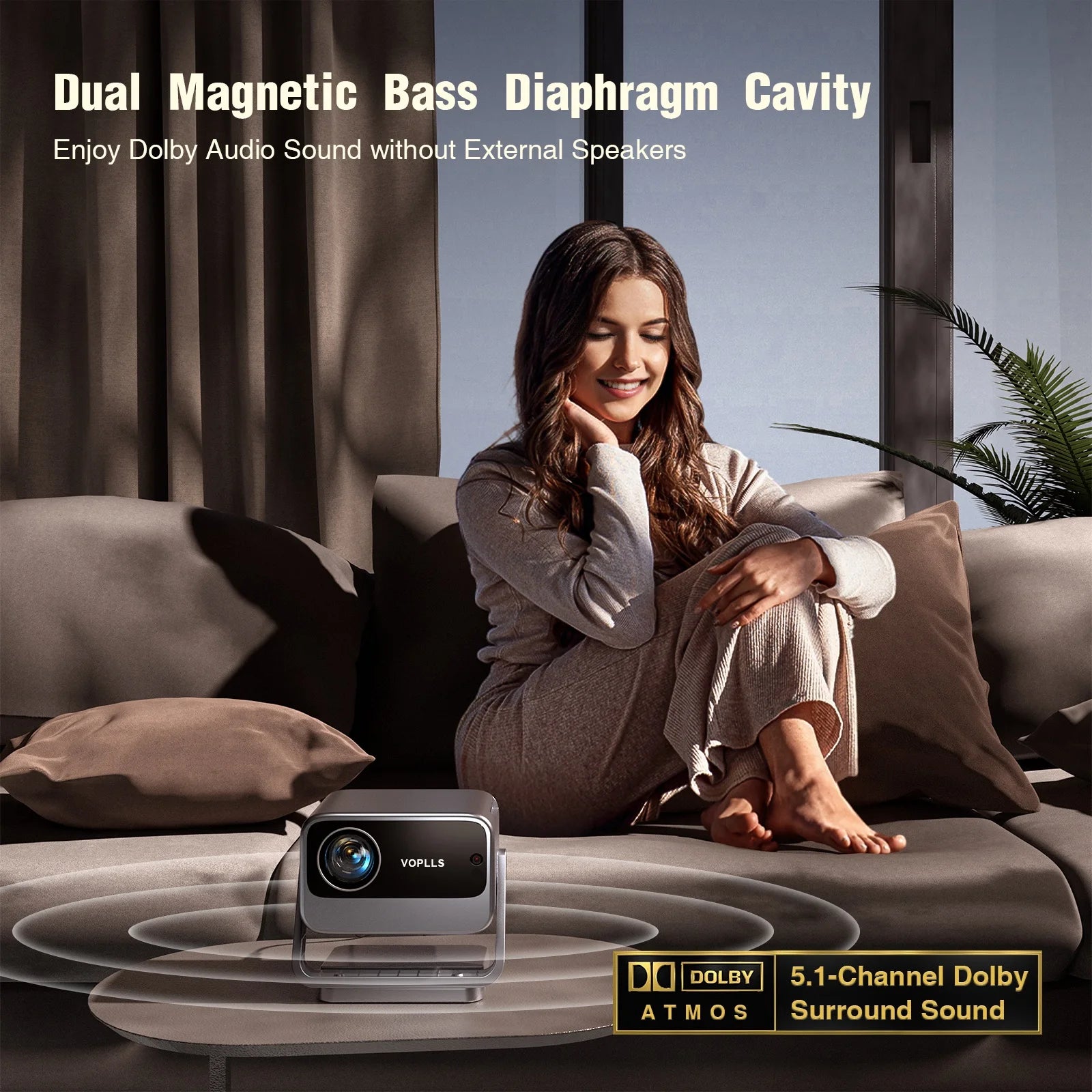 YG300 Smart Mini Portable Projector 4K HD 1080P Mobile Phone Video Beam Pocket-sized Proyector