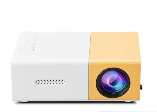 Hot Selling YG300 Yellow White Projector for Home Use  High-definition Mini Portable Projector for Bedroom Wall Projection