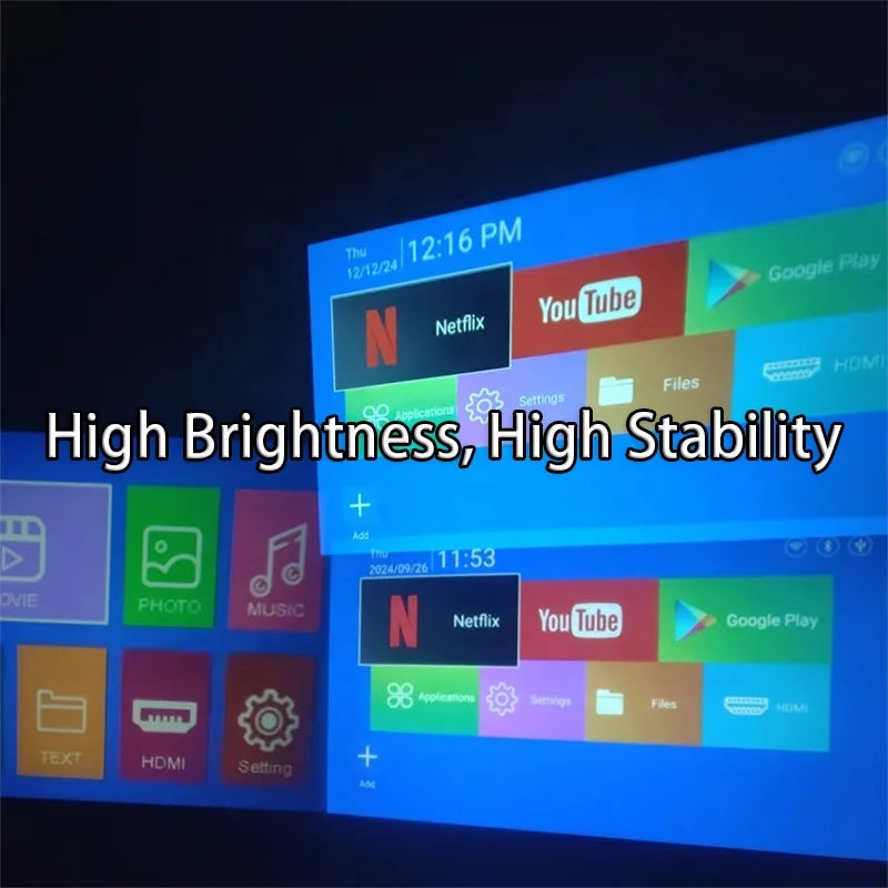 YT200 Mini Portable Projector Kids No System No Plug Usb 1080 Resolution LED/LCD Lamp Screen Mirror Manual Focus Factory-Direct