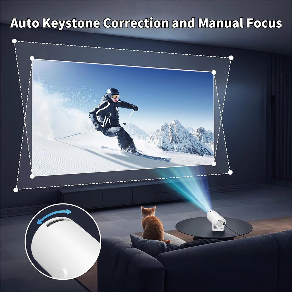 Wholesale Android 12 HY300 Pro Full Hd Projectors Home Theater Outdoor Proyector Mobile Phone Smart Tv Mini Portable Projector