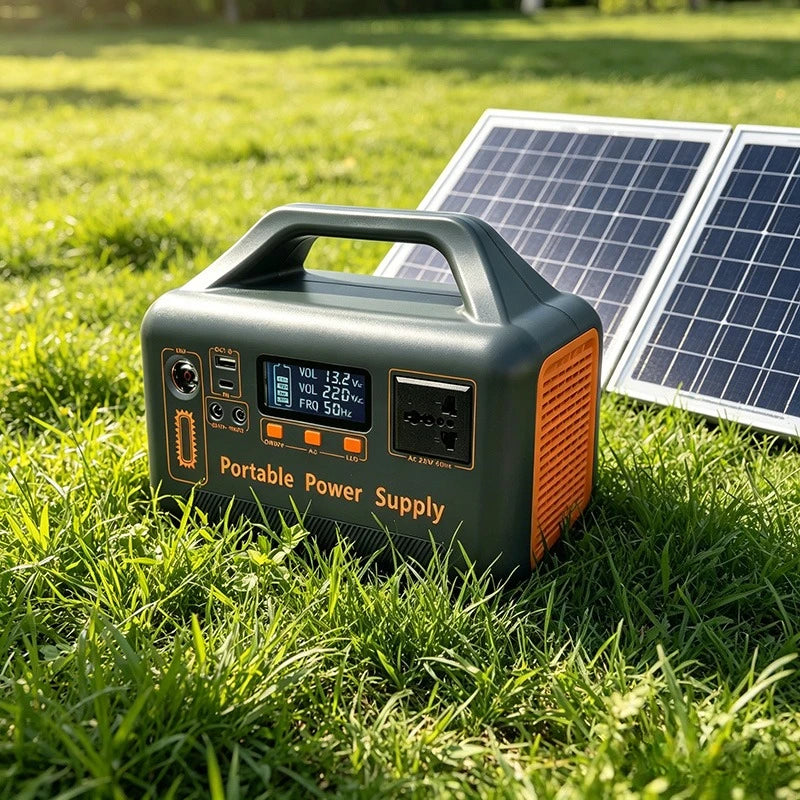 500W Portable Power Station 220V 384Wh Power Bank LiFePO4 Solar Generator For Outdoor Camping Power Supply Home Energy Storage