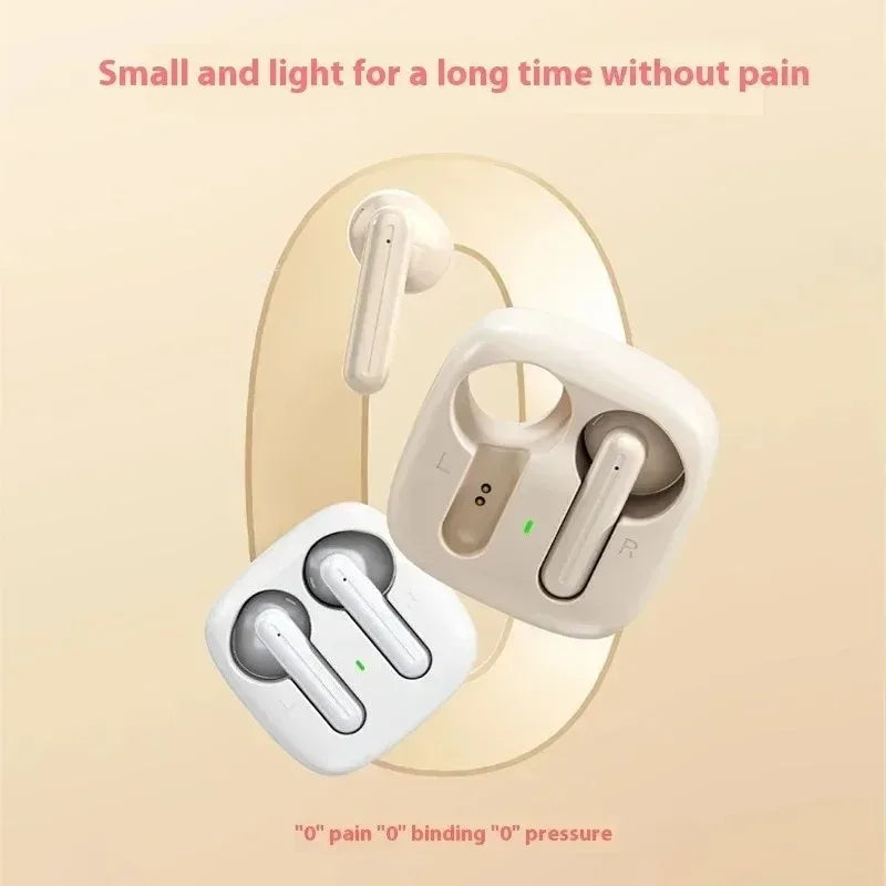 Wireless Bluetooth Earbuds High Sound Quality Long Battery Life Premium Stylish Design with Sleeve Lanyard Portable with Mic
