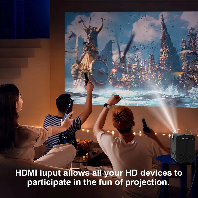 P10 Mini Projector 1080P HD Portable Home Theater LED Video Projector Pocket Beamer for Home Outdoor Movie