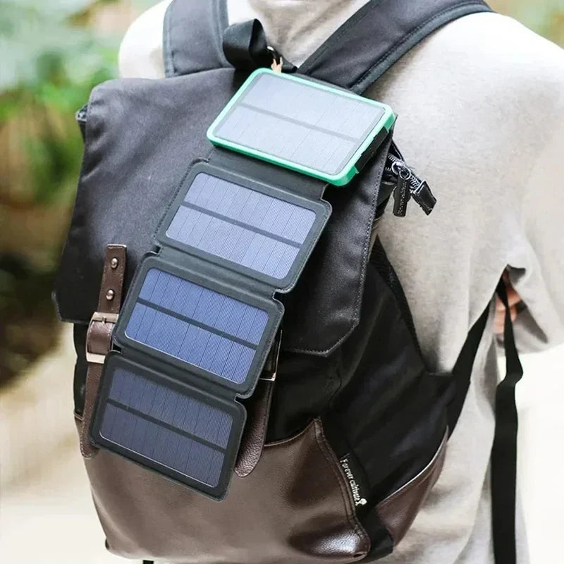 OnePlus 200000mAh Solar Powerbank Portable Folding Solar Panel USB Output Fast Charging Outdoor Camping Waterproof Sun Powerbank