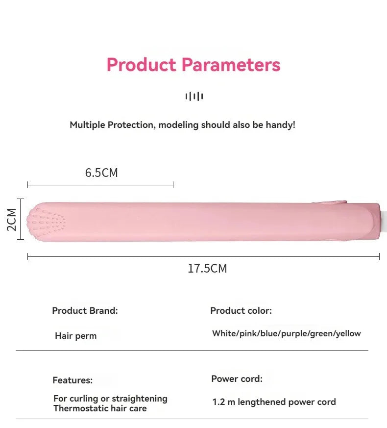 289（2）---- Mini Hair Straightener  - Portable Air Bangs Inward Curls Tool for Women & Students