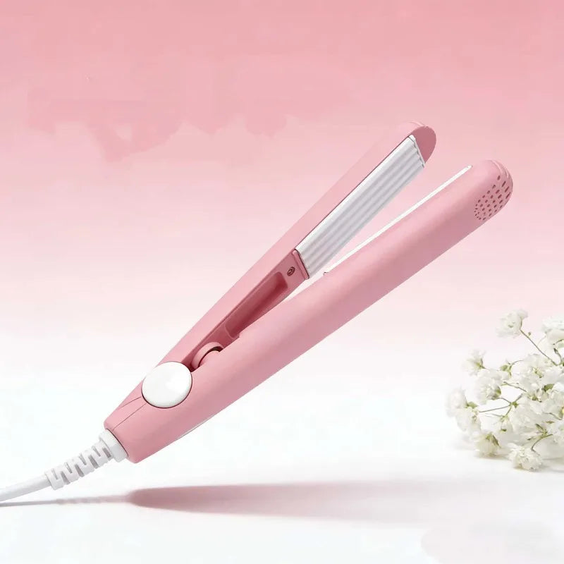 Mini Hair-Straightener Curly and Straight Hair Supplies Thermostatic Electric Ceramic Curling Iron National Standard Double Flat