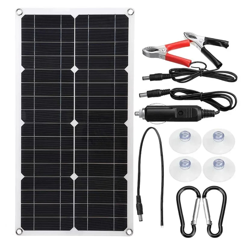 1000W  Portable Solar Panel Power Bank 12V Solar Panel Kit Controller Solar Plate For Home/Camping/RV/Car Fast Battery Charger