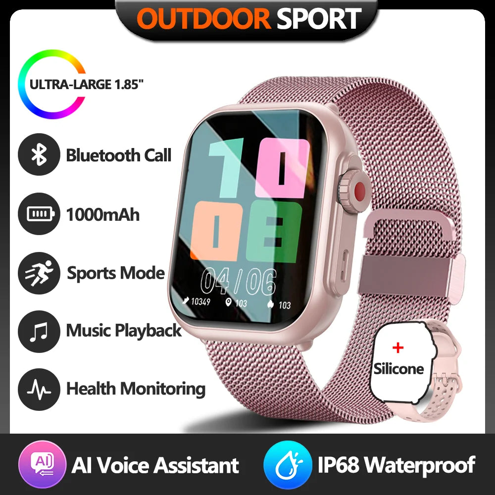 Watch Ultra 2 SE Smart Watch Men Women 1000mAh Bluetooth Call Sports Fitness Bracelet IP68 Waterproof Smartwatch IOS