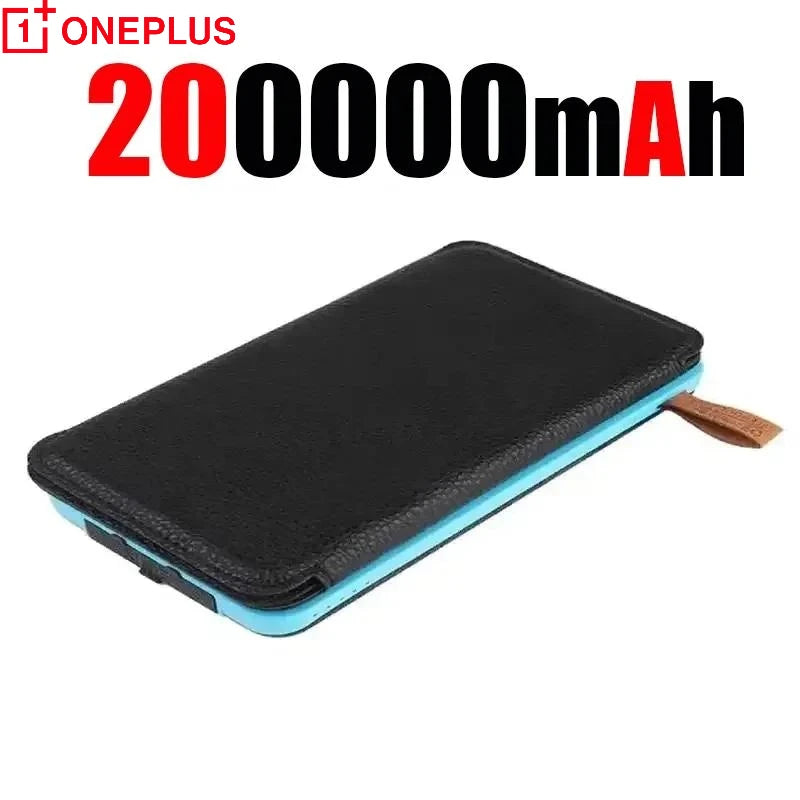 OnePlus 200000mAh Solar Powerbank Portable Folding Solar Panel USB Output Fast Charging Outdoor Camping Waterproof Sun Powerbank