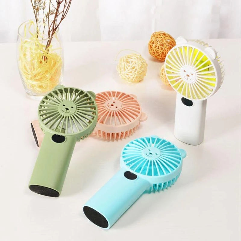 E74D Mini Handheld Fan Mini Fan 3 Speeds Enhanced Rechargeable Quiet Pocket Fan for Home Outdoor