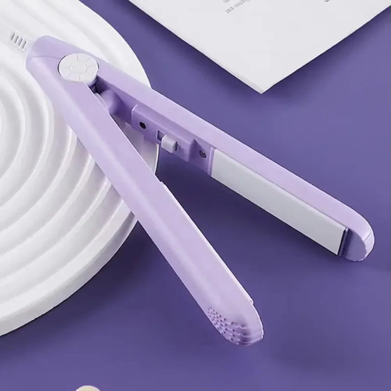 Mini Hair Straightener, Multi-color Splint, Quick Heating, Non-damaging Ceramic Plate, Bangs Clip, Curling and Straightening