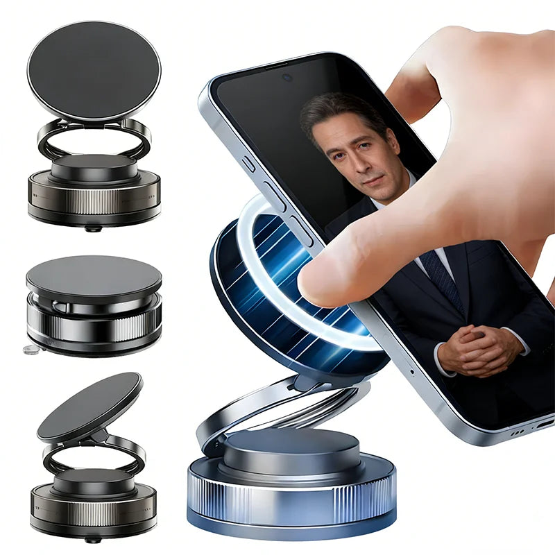 Magnetic Phone Holder for car 360° Rotatable Foldable & Adjustable Magnetic Car Mount ,Suction Cup Phone Holder for Car/Mirror
