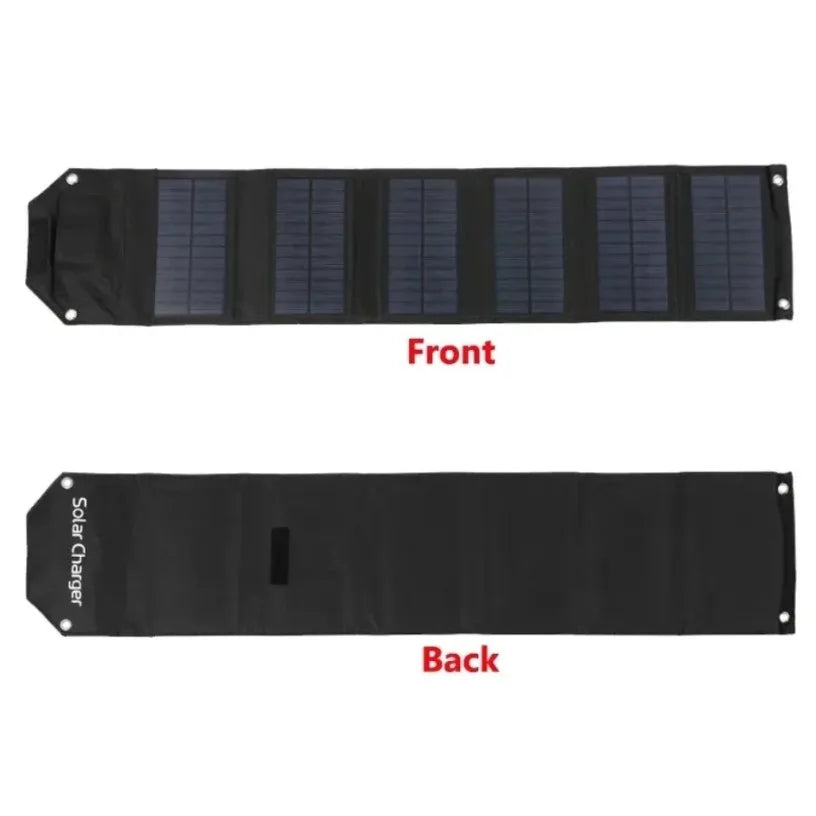 Portable 100W Foldable Solar Panel 5V USB Portable Folding Bag for Cell Phone Outdoor Waterproof Power Bank for Camping Hiking