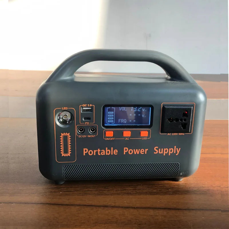 400W Portable Power Station 220V Solar Generator 192Wh Outdoor Emergency External Mobile Battery Powerbank For Camping