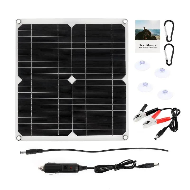 200W Solar Panel Kit With 60A Controller DC 18V Portable Solars Power Charger for Bank Battery Camping Car Boat RV Sola Plate