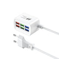 Universal 6 Port USB Charger Power Strip Mobile Phone Charger Wall Adapter Multifunction Electric Socket with 1m Extension Cable