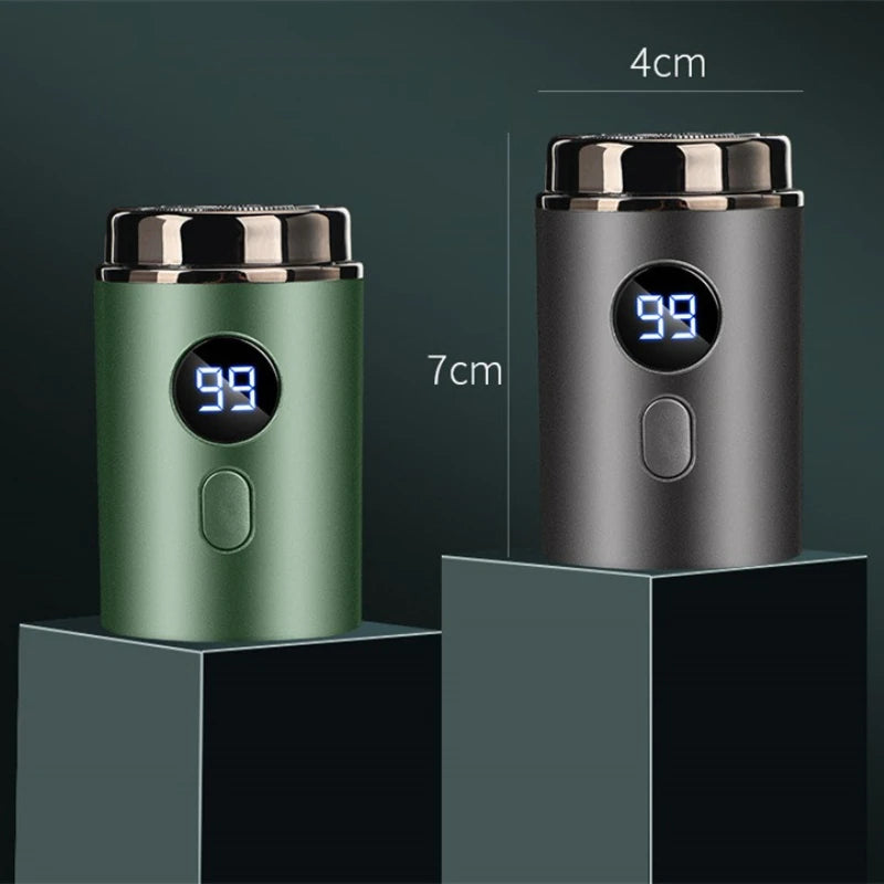 Men's Electric Shaver Usb Charge Mini Pocket Travel Razor Wet-Dry Comfortable Easy Travel Beard Body Hair Trimmer Pocket Razor