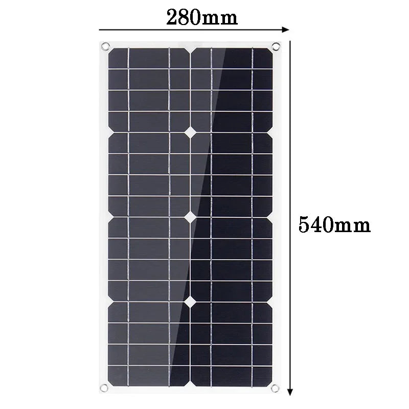 1000W  Portable Solar Panel Power Bank 12V Solar Panel Kit Controller Solar Plate For Home/Camping/RV/Car Fast Battery Charger