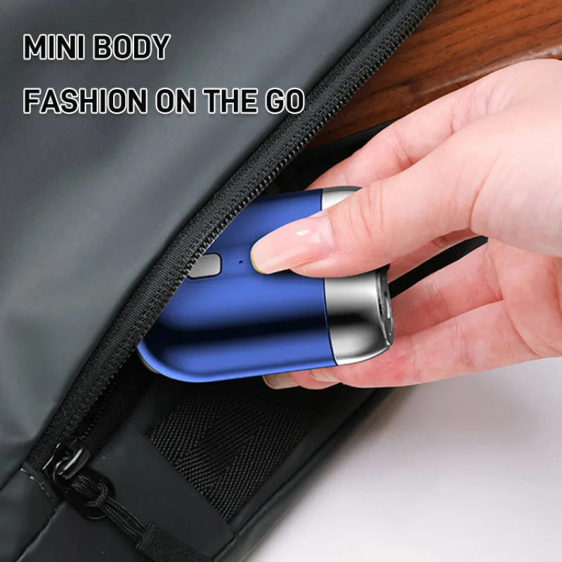 USB Rechargeable Men's Electric Shaver, Portable Waterproof, Whole Body Washable Travel Shaver for Daily & Travel