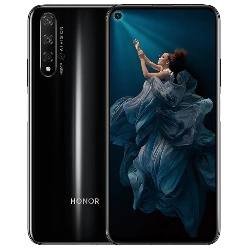 HONOR 20 4G Smartphone Global Firmware Haisi Qilin 980 6.26-inch Magic UI 2.1.0 3750 mAh Android 9.0 rear camera 48MP used phone