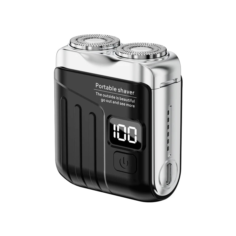 Electric Shaver for Men Beard Trimmer Mini Electric Razor for Men Rechargeable Shaving Razor Dual Blade Men's Shaver Machine