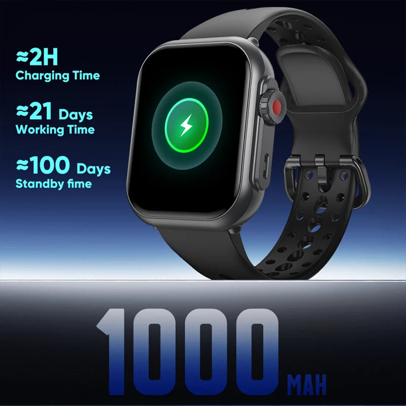 2026 New Women Watch Ultra 2 SE Smart Watches 1000mAh 1.85"AMOLED Full Touch Screen BT Call Smartwatch For IOS Android Gift