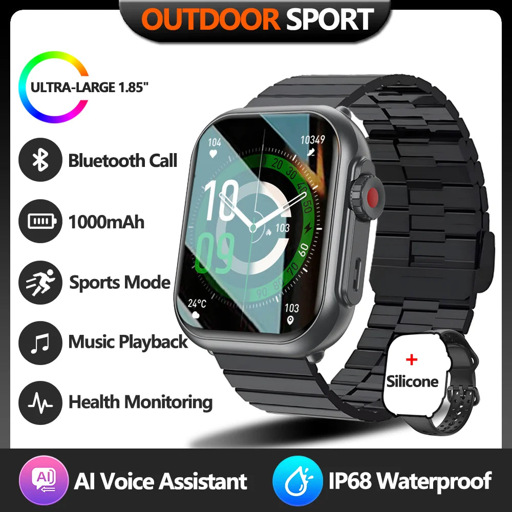 Watch Ultra 2 SE Smart Watch Men Women 1000mAh Bluetooth Call Sports Fitness Bracelet IP68 Waterproof Smartwatch IOS