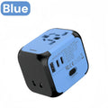 Universal Travel Charger Adapter Plug Adaptor with 2 USB and 1 Type C - Includes US EU UK AU Plugs for International Travel