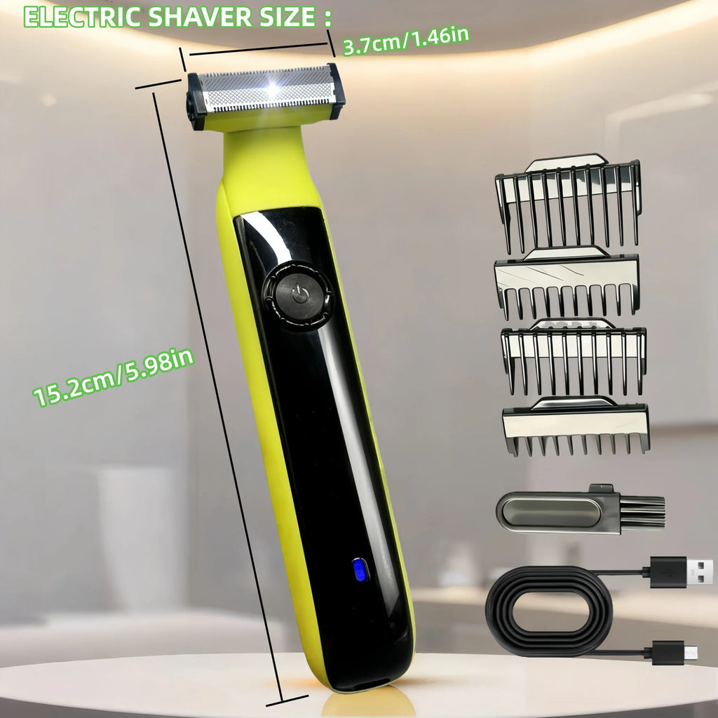 Electric Shaver for Men Professional Beard Trimmer Cordless Razor Body Trimer USB Rechargeable Face Male Hair Shaving Machine