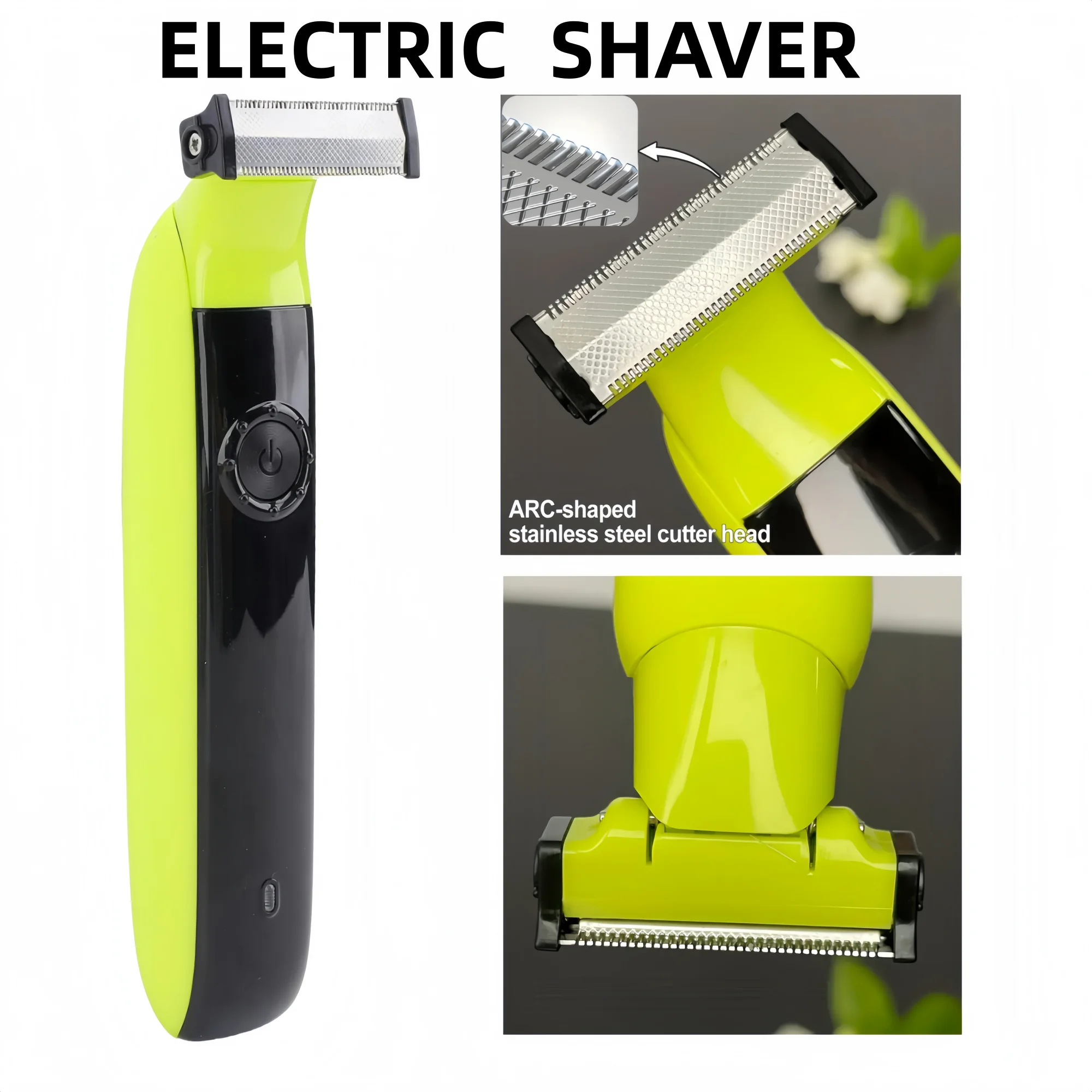 Electric Shaver for Men Professional Beard Trimmer Cordless Razor Body Trimer USB Rechargeable Face Male Hair Shaving Machine