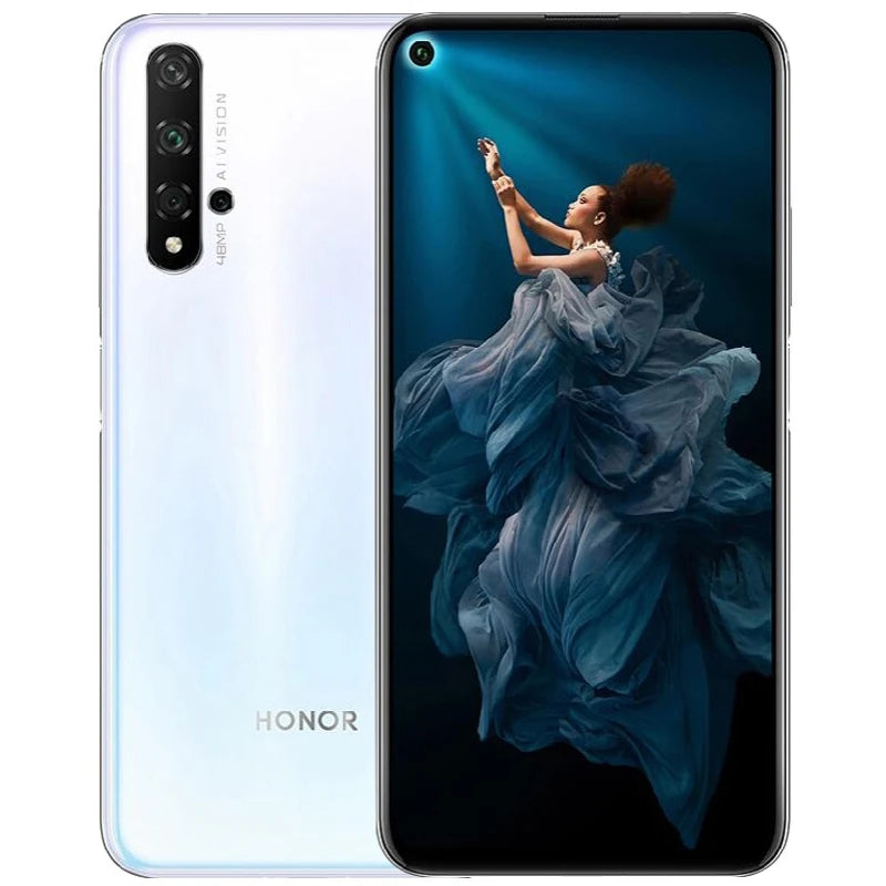 HONOR 20 4G Smartphone Global Firmware Haisi Qilin 980 6.26-inch Magic UI 2.1.0 3750 mAh Android 9.0 rear camera 48MP used phone