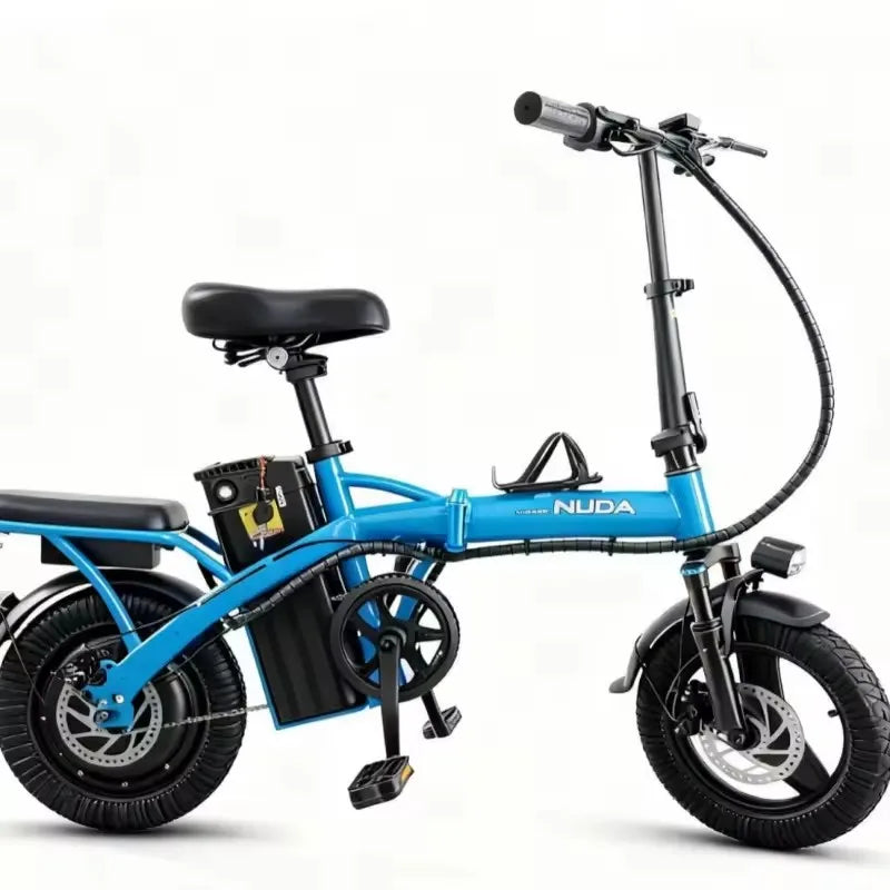 Electric bicycle with good looks 14 inches 400W 48V 30AH long battery life small electric bike for city work and commuting