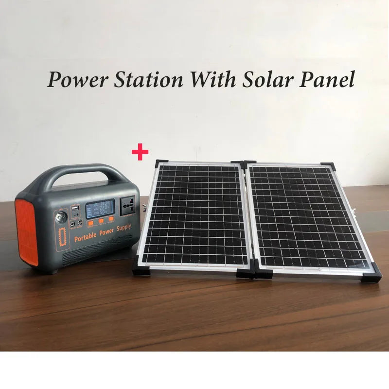 400W Portable Power Station 220V Solar Generator 192Wh Outdoor Emergency External Mobile Battery Powerbank For Camping