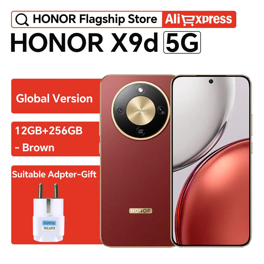 HONOR X9d Global Version 6.79" AMOLED Display 108MP Dual AI Cameras 8300mAh Battery Support 66W Fast Charging Android15 Dual SIM