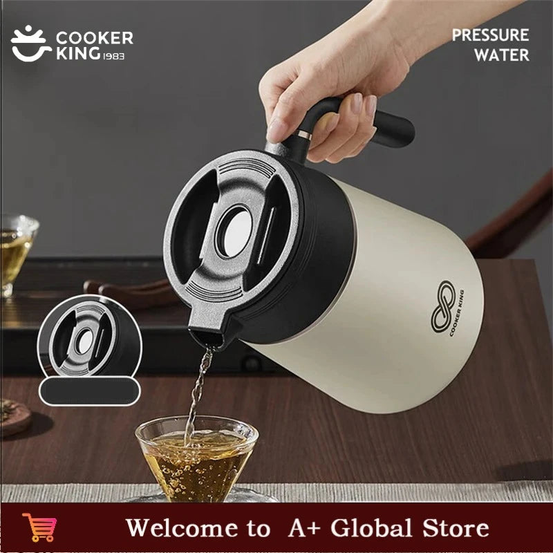 COOKER KinG 1L Thermos Tea Pot Ceramic Coating Kettle Tea Water Separation Insulated Pot Large Capacity Home Office Tea Maker