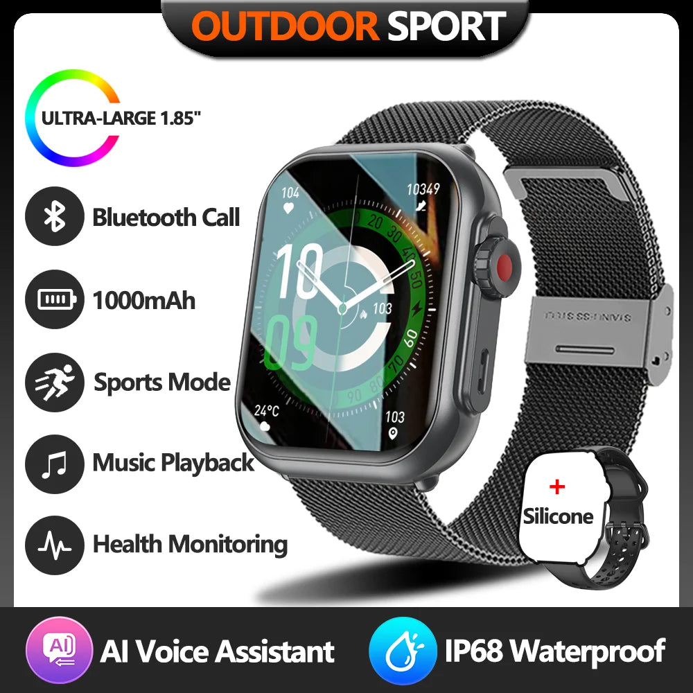 Watch Ultra 2 SE Smart Watch Men Women 1000mAh Bluetooth Call Sports Fitness Bracelet IP68 Waterproof Smartwatch IOS