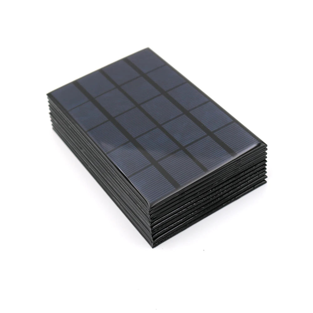 10pcs x 5VDC Solar Panel Power bank 150 160 200 250 500 840 mA Solar Panel 5V Mini Solar Battery cell phone charger portable