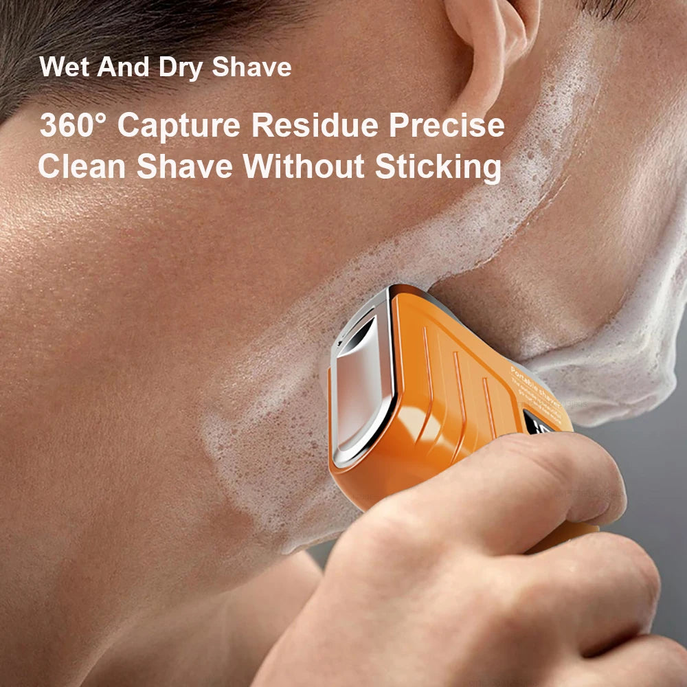 Electric Shaver for Men Beard Trimmer Mini Electric Razor for Men Rechargeable Shaving Razor Dual Blade Men's Shaver Machine