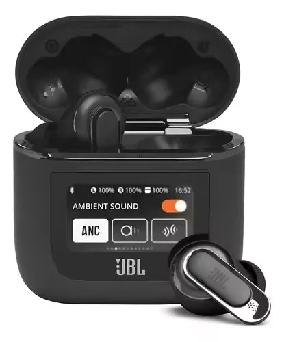 JBL Tour Pro2 True Wireless Bluetooth Earbuds Noise-Cancelling Headphones LED Smart Display