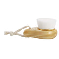 Facial Cleansing Brush, Wooden Handle Soft Bristle Face Brush, Cleaning Device, Soft Bristle Manual Multi-Bristle Brush