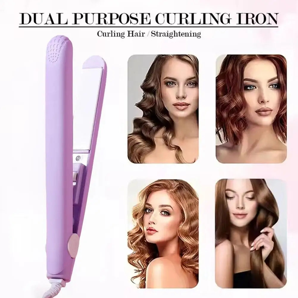 Mini Hair Straightener, Multi-color Splint, Quick Heating, Non-damaging Ceramic Plate, Bangs Clip, Curling and Straightening