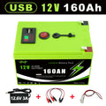 12V 200AH ️Solar Battery☃️ Lithium Deep Cycle Battery🌊Integrated BMS-Perfect for Solar Systems, Campers, Boats&Cabin Power