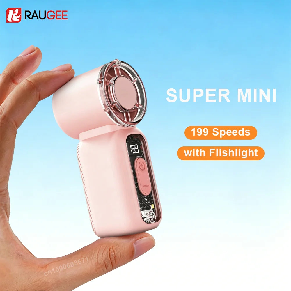 Mini Portable Handheld Fan USB Rechargeable Fan Outdoor Hand Fan with Lanyard Light Small Pocket Personal Fan for Travel Makeup