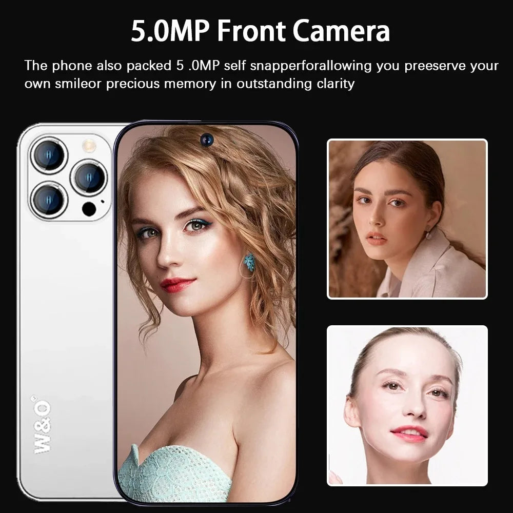 W&O X200 4G Smartphone Android 4GB RAM+64GB ROM Mobile Phone 6.53 Inch Dual SIM 4800mAh Battrey 5+13MP Camera Cell Phone on Sale