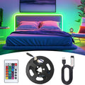 RGB 5050 Strip Light with24 Key Controller, 1m~40m Led Strip Lights for Bedroom, Kitchen, TV, Holidays (Halloween, Birthday)