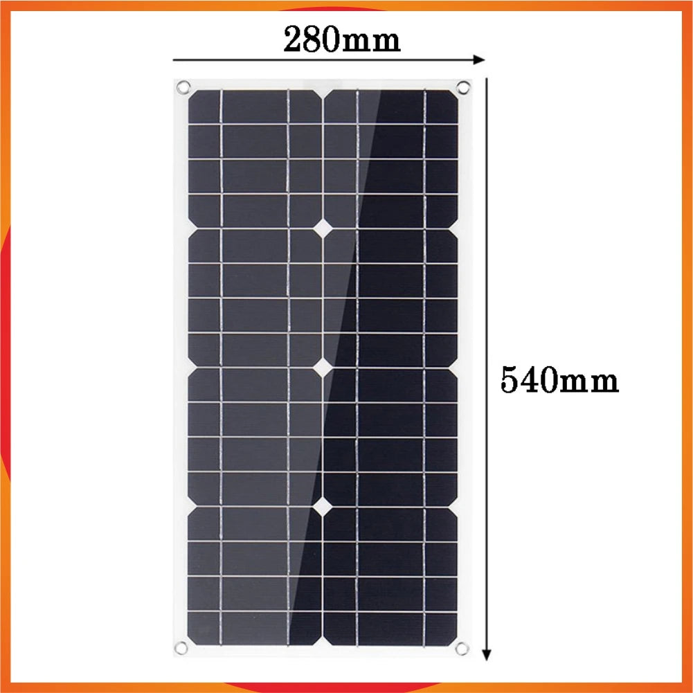800W Portable Solar Panel Power Bank 12V Solar Panel Kit  Controller Solar Plate For Home/Camping/RV/Car Fast Battery Charger